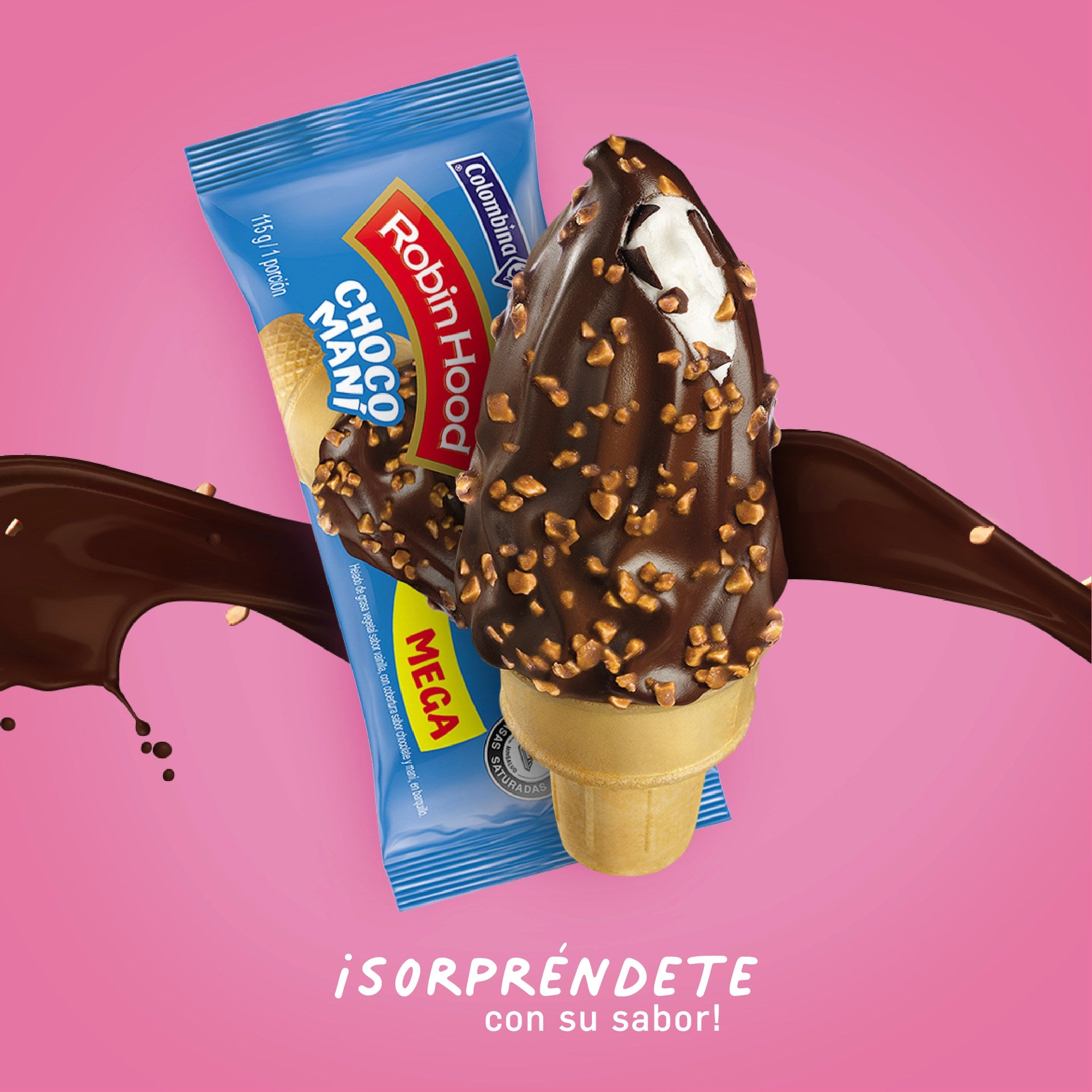 Cono Mega Chocomaní x100g