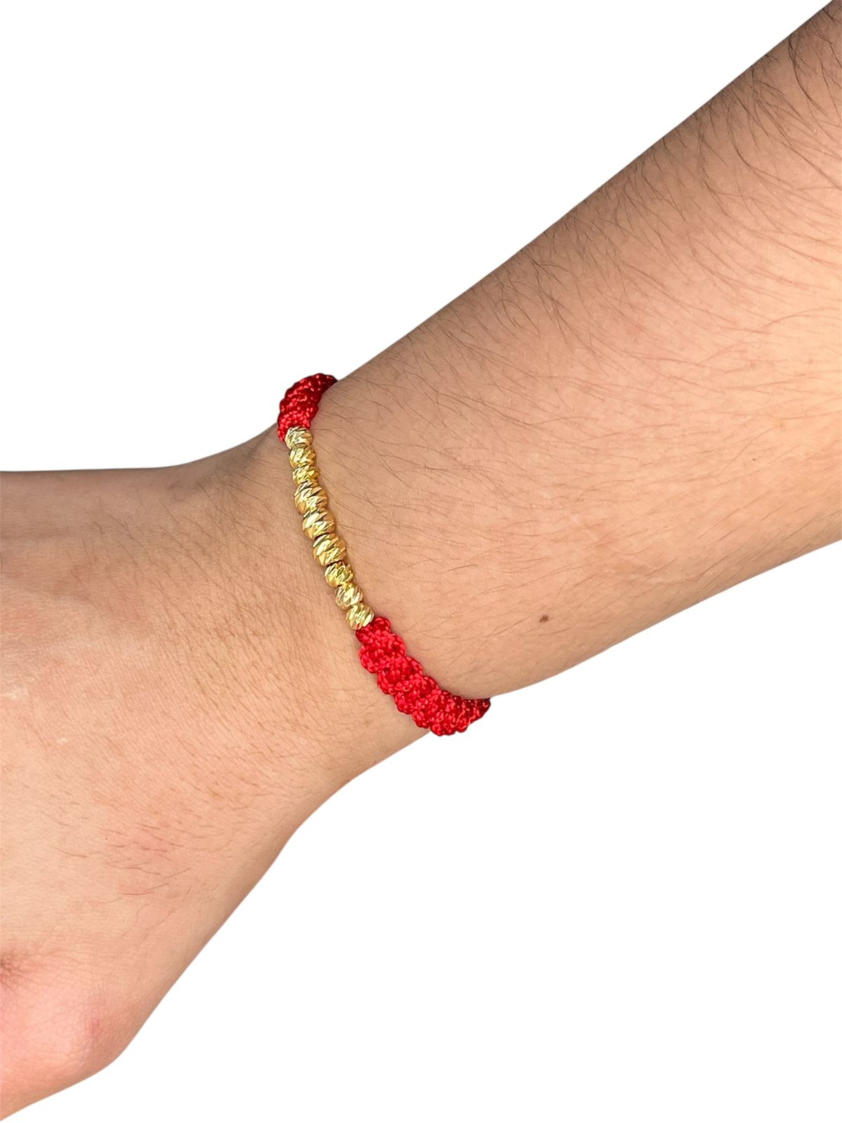 Pulsera de Hilo Rojo con Oro 18K