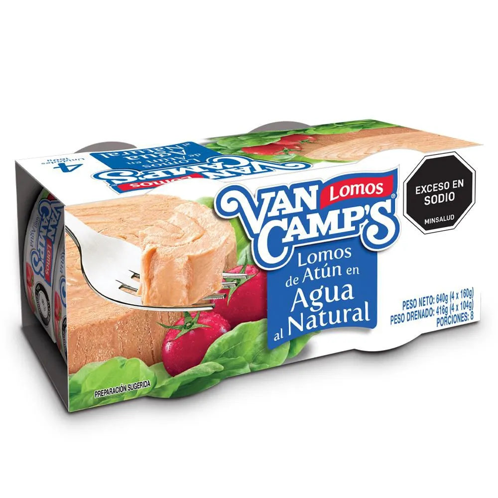 Atún VAN CAMPS En agua natural (416 gr)