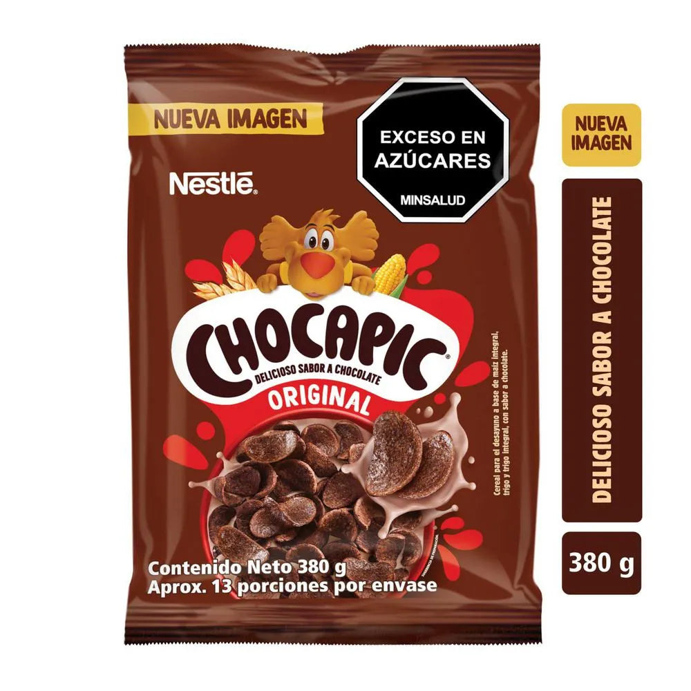 Cereal CHOCAPIC sabor chocolate bolsa (380 gr)