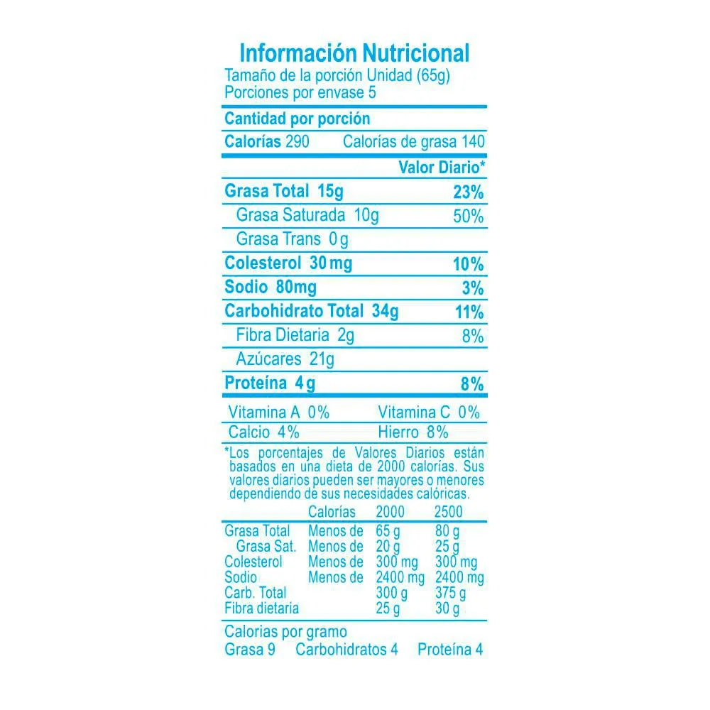 Ponqué CHOCORAMO x5und (325 gr)