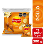 Papas MARGARITA Pollo x12und 25gr (300 gr)
