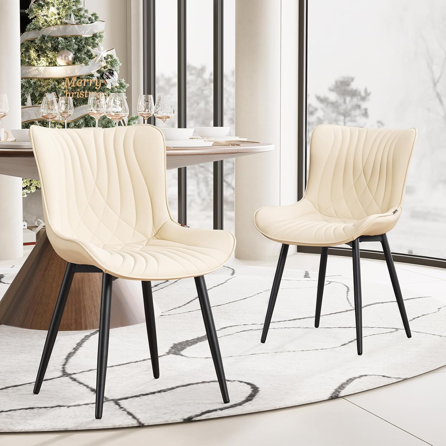 Silla de Comedor "Ébano" con Diseño Ergonómico