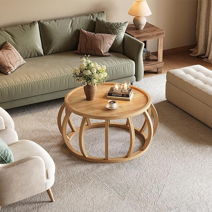 Mesa de Centro "Raíz" de Madera Maciza