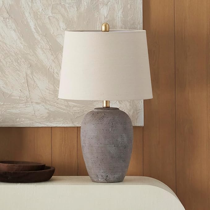 Lámpara de Mesa con Base Cerámica