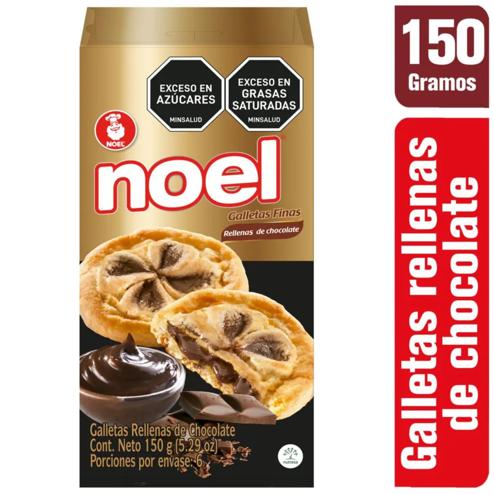 Galletas NOEL rellenas de chocolate (150 gr)